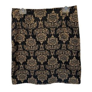 Women’s Charter Club Skirt Size 10 Black & Gold